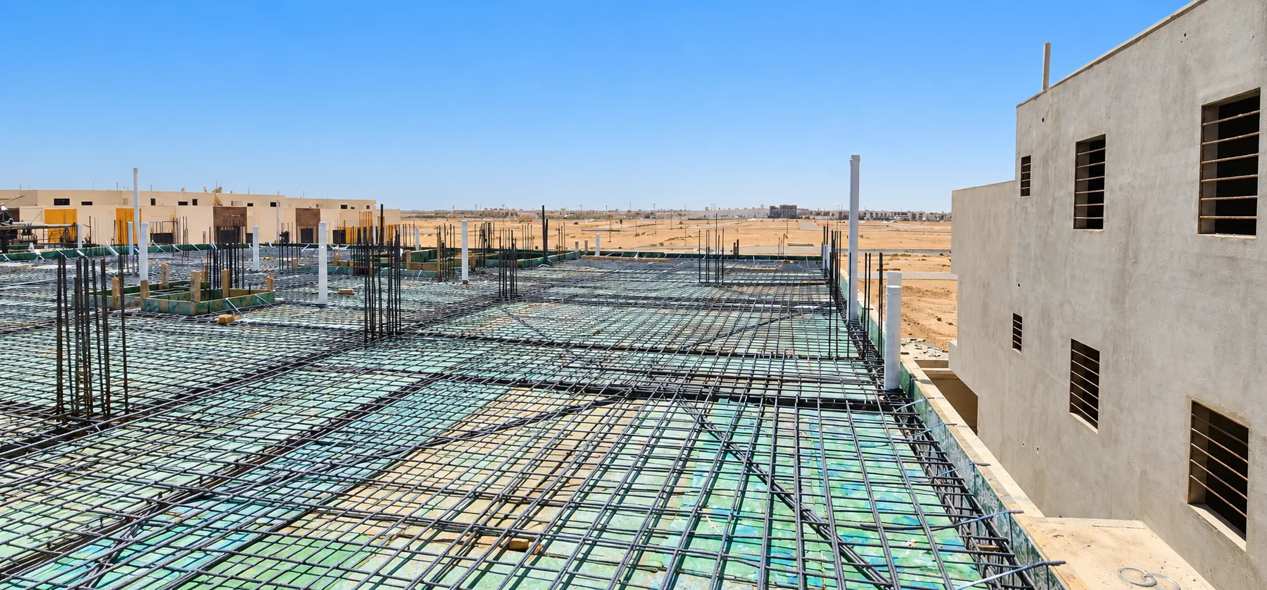 Residential construction progress, view 4